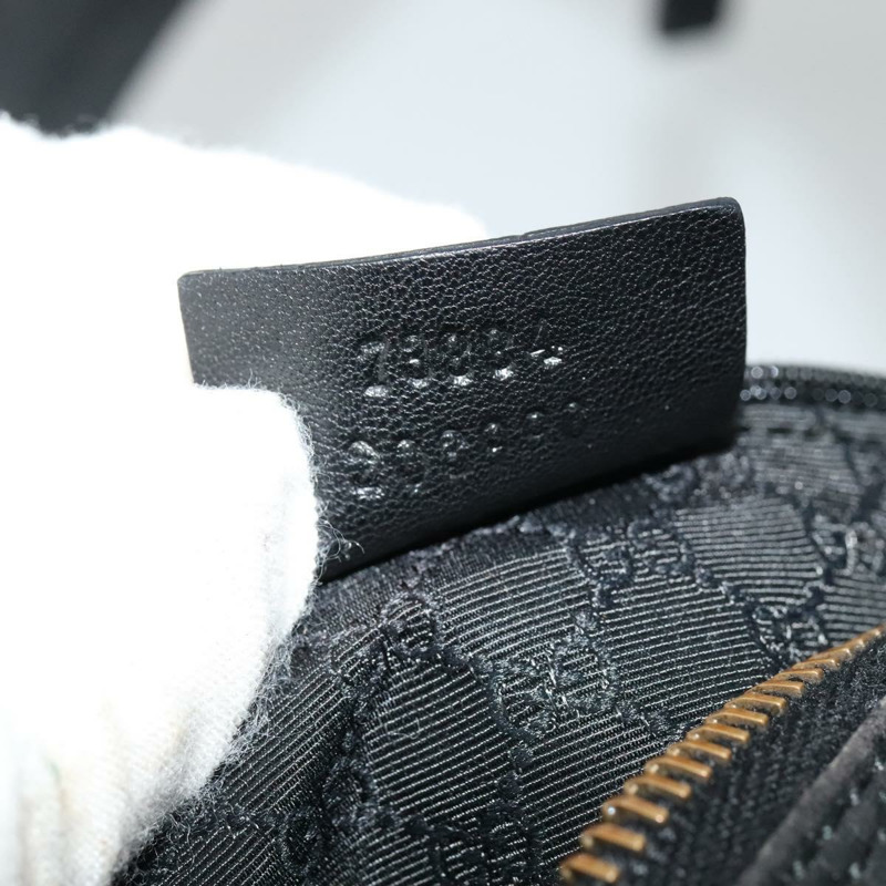 【日本直送】GUCCI Web Sherry Line 單肩包 帆布 黑色 金色 73884 正品 gh324-11