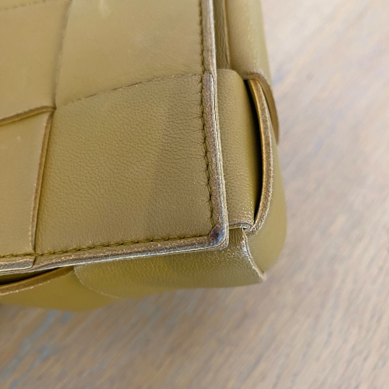 Bottega Veneta 葆碟家cassette芥末棕15格豆腐包-8