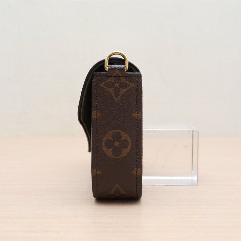 LOUIS VUITTON(路易威登) Felicie Strap Go 新三合一 寬肩帶 老花 PVC 晶片-4