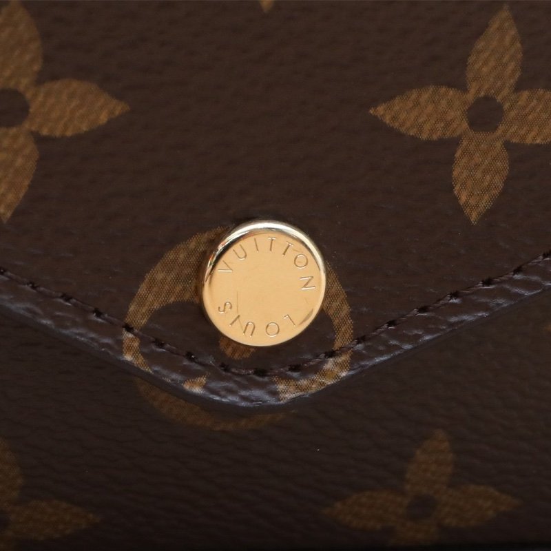 LOUIS VUITTON(路易威登) Felicie Strap Go 新三合一 寬肩帶 老花 PVC 晶片-13