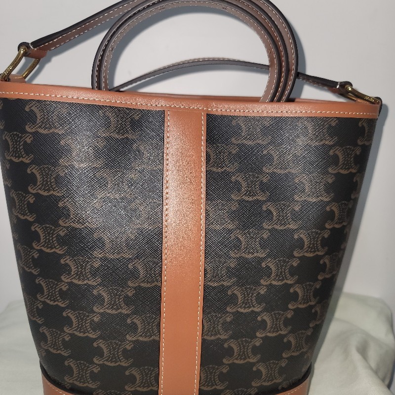 CELINE 全新老花小水桶包-0