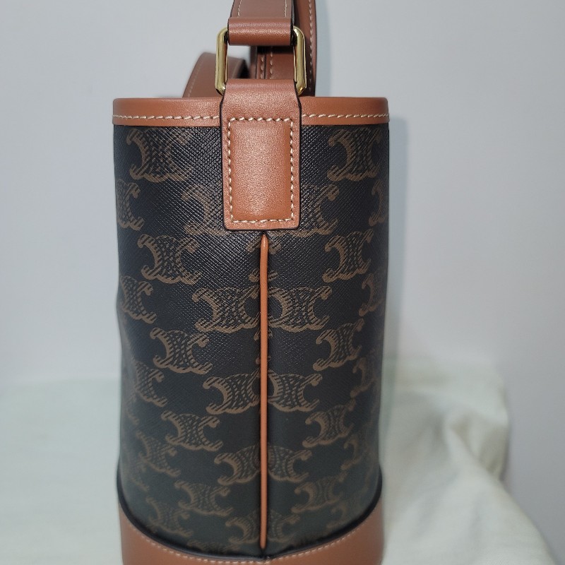 CELINE 全新老花小水桶包-1