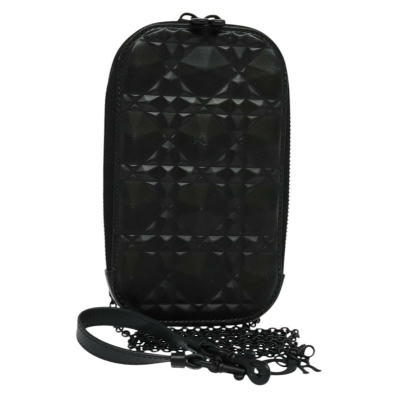【日本直送】Christian Dior 鏈條單肩包 皮革 黑色 正品 131654-0