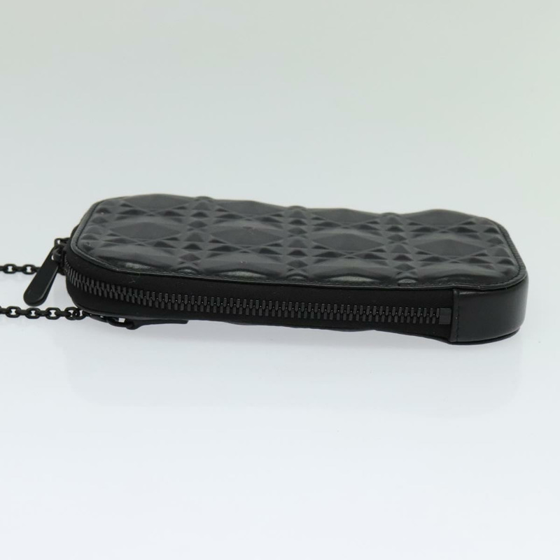 【日本直送】Christian Dior 鏈條單肩包 皮革 黑色 正品 131654-2