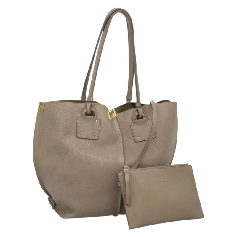 【日本直送】Chloe Vic 手提包 皮革 米色金色 正品 PP843-0