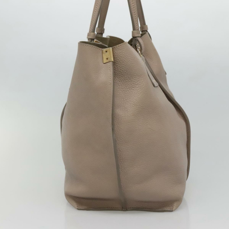 【日本直送】Chloe Vic 手提包 皮革 米色金色 正品 PP843-3