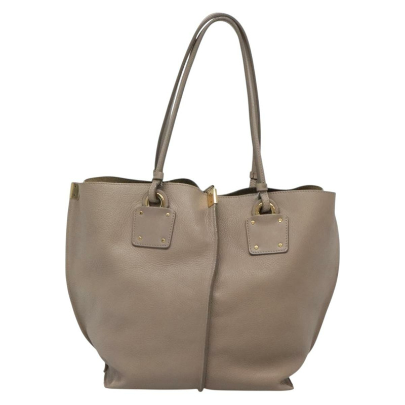 【日本直送】Chloe Vic 手提包 皮革 米色金色 正品 PP843-12