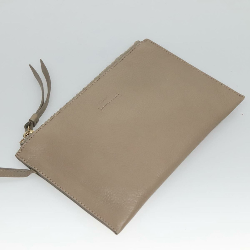 【日本直送】Chloe Vic 手提包 皮革 米色金色 正品 PP843-17