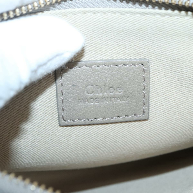 【日本直送】Chloe Vic 手提包 皮革 米色金色 正品 PP843-19