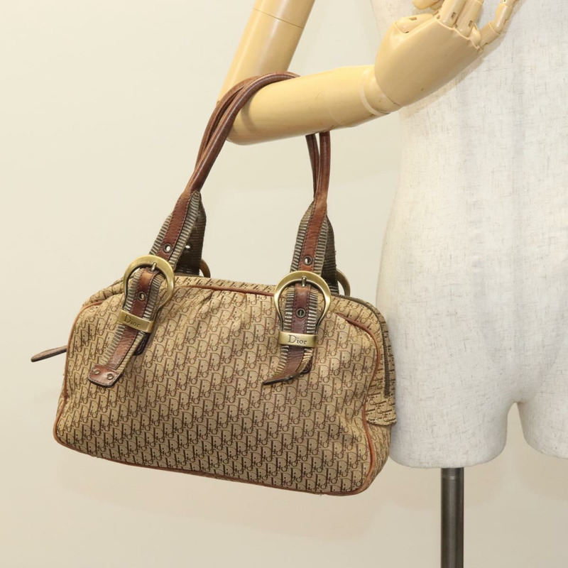 【日本直送】Christian Dior Trotter 帆布手提包棕色正品 131884-21