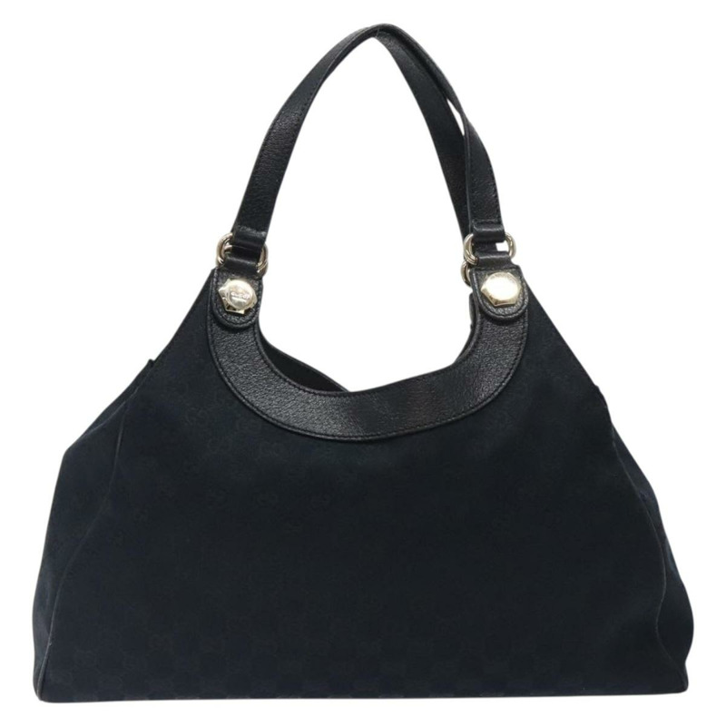 【日本直送】GUCCI GG 帆布單肩包 黑金 154981 正品 131939-1