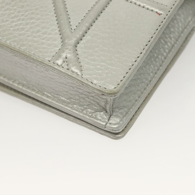 【日本直送】Christian Dior Diorama 鏈條單肩包 皮革 銀色 正品 gh272-15