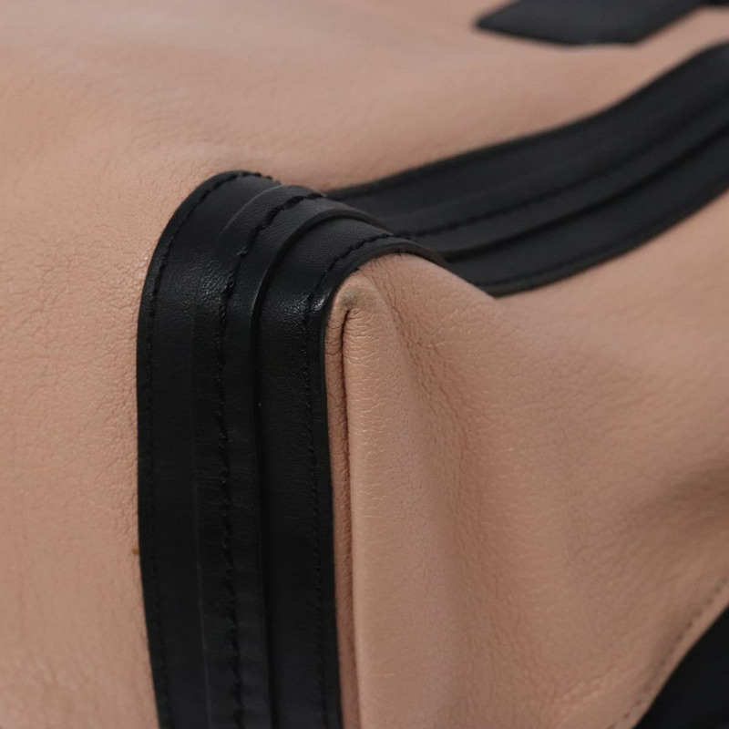 【日本直送】Chloe Alison 手提包 真皮 粉紅色 黑色 正品 gh323-8