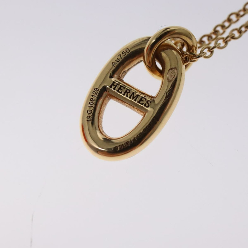【日本直送】HERMES Chaine d'Ancreu Flandre 項鍊 18K 金 750 金 正品 130529M-10