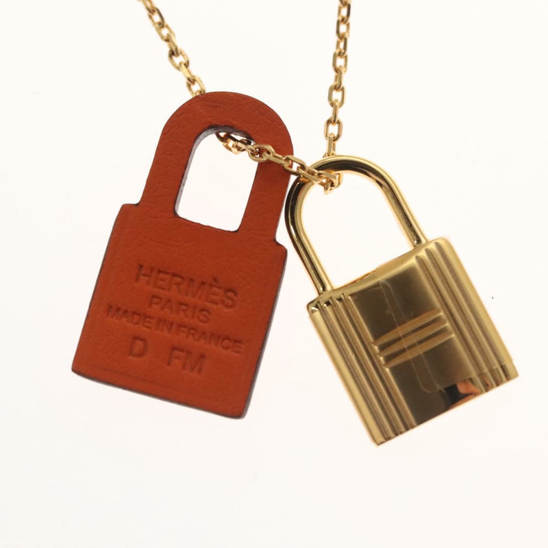 【日本直送】愛馬仕 Orchestral PM 項鍊 金屬 橙色 正品 128890M-2