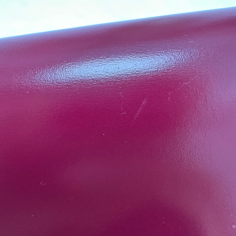 LV 經典老花拼紅色 三摺小銀包-5