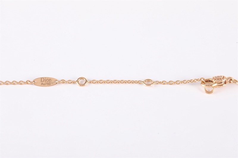 DIOR(迪奧)  18K玫瑰金 鑽石 玫瑰金 ROSE DES VENTS 滿鑽 八芒星 羅盤 項鏈 18K-4