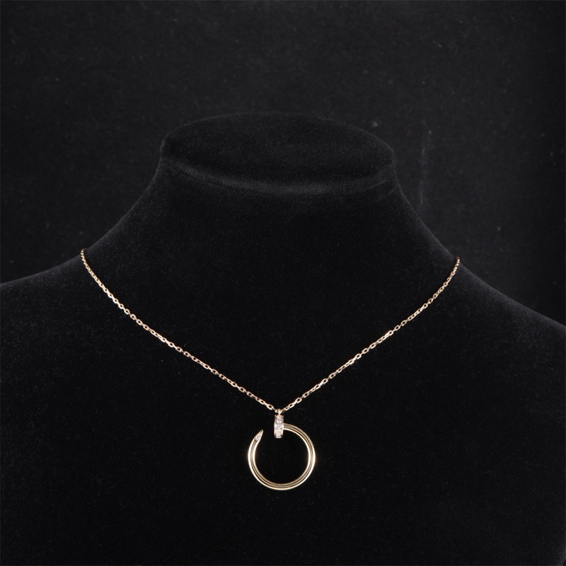 CARTIER(卡地亞)  18K黃金 鑽石 黃金 釘子項鏈 18K-0