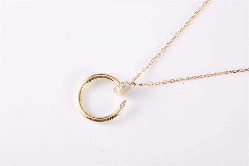 CARTIER(卡地亞)  18K黃金 鑽石 黃金 釘子項鏈 18K-1