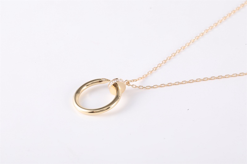 CARTIER(卡地亞)  18K黃金 鑽石 黃金 釘子項鏈 18K-2