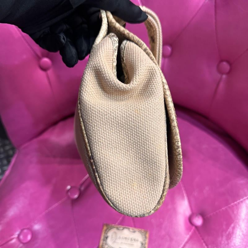 Chanel 蛇皮肩背包/王吉娜古董精品-4