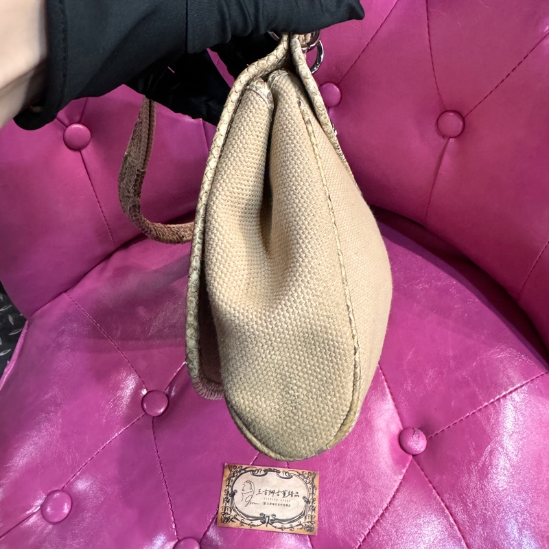 Chanel 蛇皮肩背包/王吉娜古董精品-6