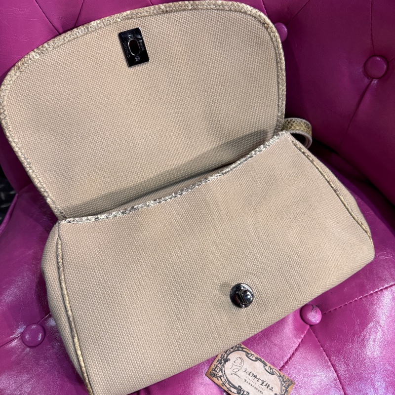 Chanel 蛇皮肩背包/王吉娜古董精品-8