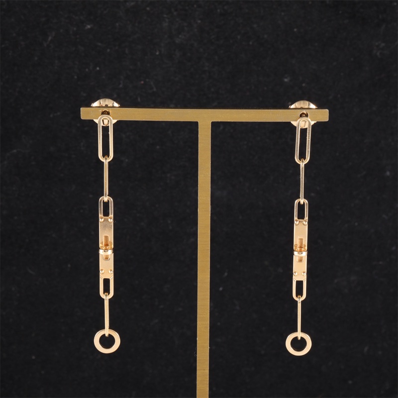 HERMES(愛馬仕)  18K黃金 黃金 kelly 流蘇 耳環 18K-0
