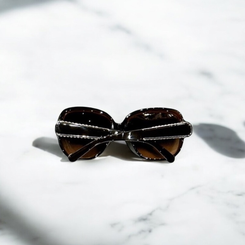 莉亞精品♡ Chloe 咖鑽邊墨鏡 二手美品-0