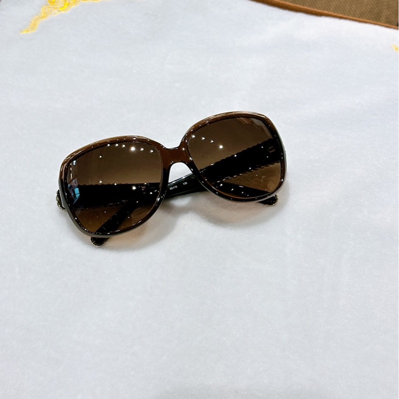 莉亞精品♡ Chloe 咖鑽邊墨鏡 二手美品-1