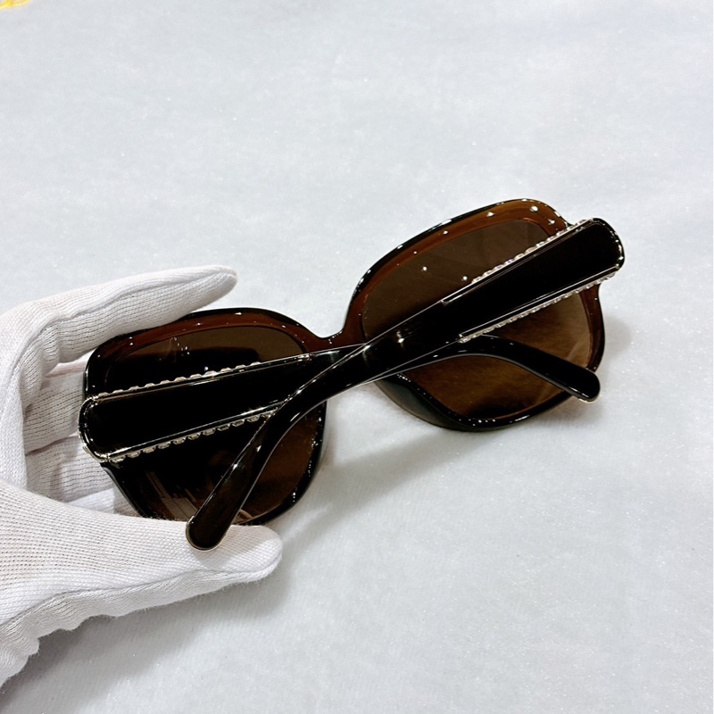 莉亞精品♡ Chloe 咖鑽邊墨鏡 二手美品-2