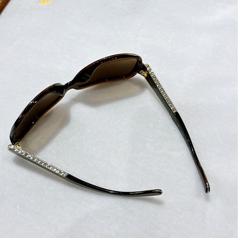 莉亞精品♡ Chloe 咖鑽邊墨鏡 二手美品-4