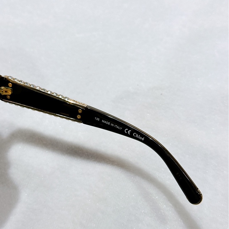 莉亞精品♡ Chloe 咖鑽邊墨鏡 二手美品-5