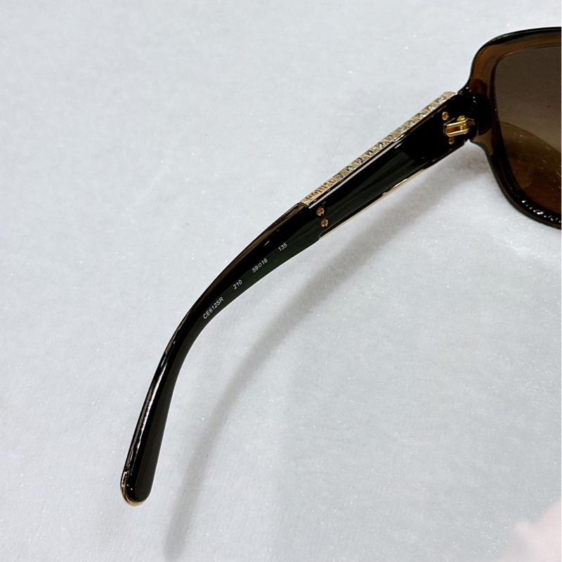 莉亞精品♡ Chloe 咖鑽邊墨鏡 二手美品-6