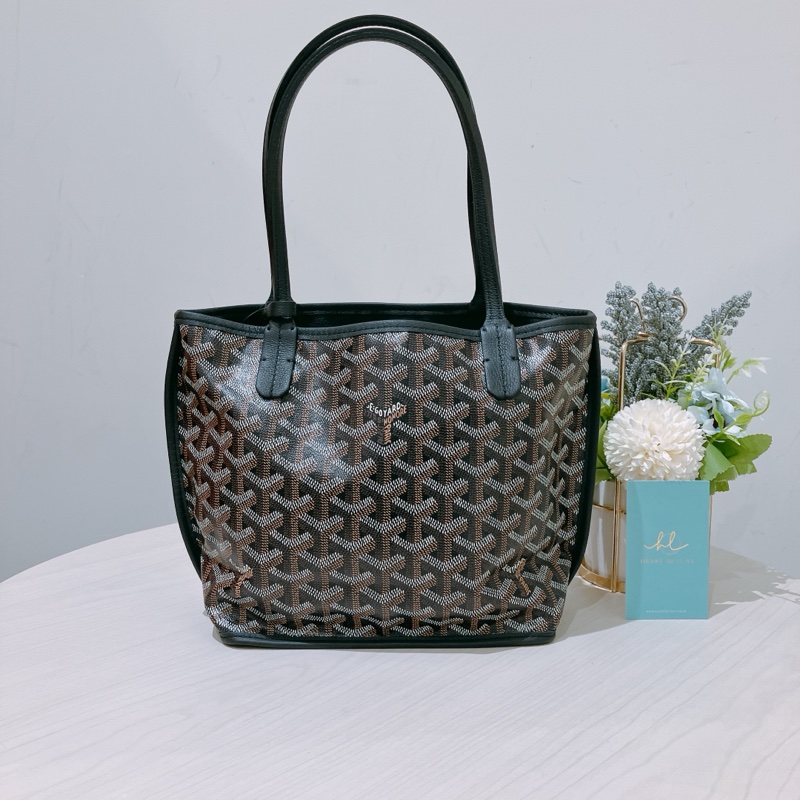 TK1753 GOYARD 戈雅迷你手拿肩帶包包ANJOU MINI TOTE BAG WITH DOG PRINT-1