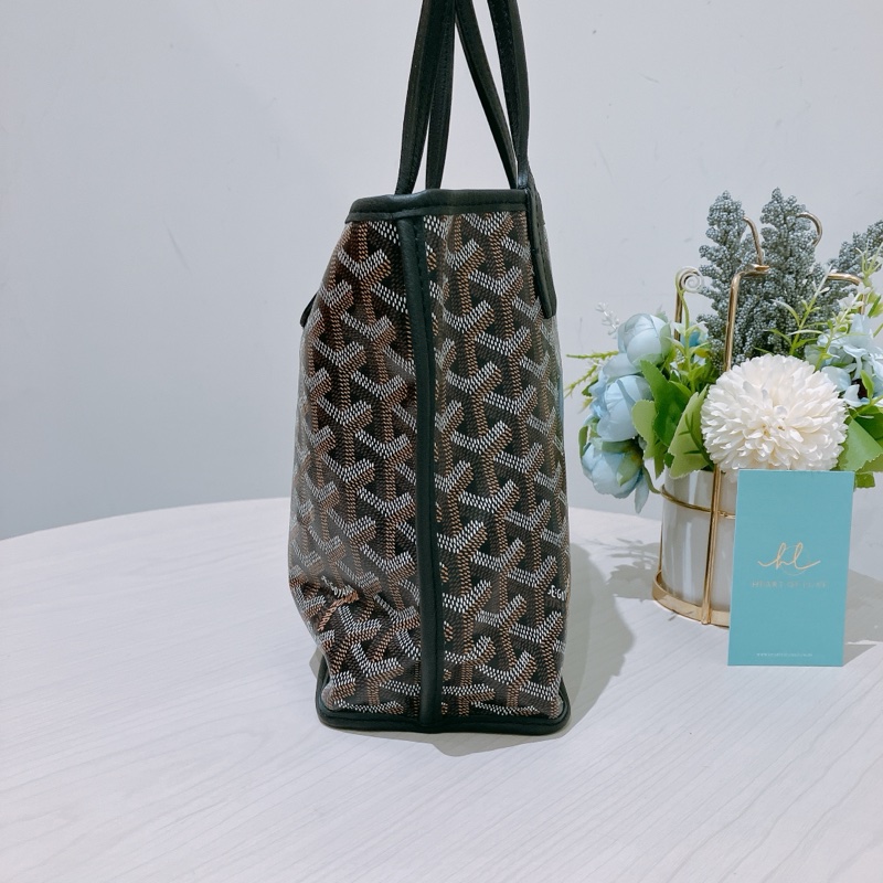 TK1753 GOYARD 戈雅迷你手拿肩帶包包ANJOU MINI TOTE BAG WITH DOG PRINT-2