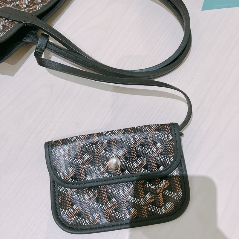 TK1753 GOYARD 戈雅迷你手拿肩帶包包ANJOU MINI TOTE BAG WITH DOG PRINT-17