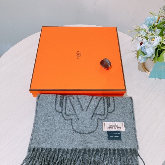 TK1758 HERMES 愛馬仕馬具圖案全羊毛頸巾TETE-A-TETE EQUESTRE SCARF CASHMERE 25CM X 170CM-8