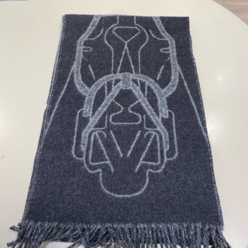 TK1758 HERMES 愛馬仕馬具圖案全羊毛頸巾TETE-A-TETE EQUESTRE SCARF CASHMERE 25CM X 170CM-9