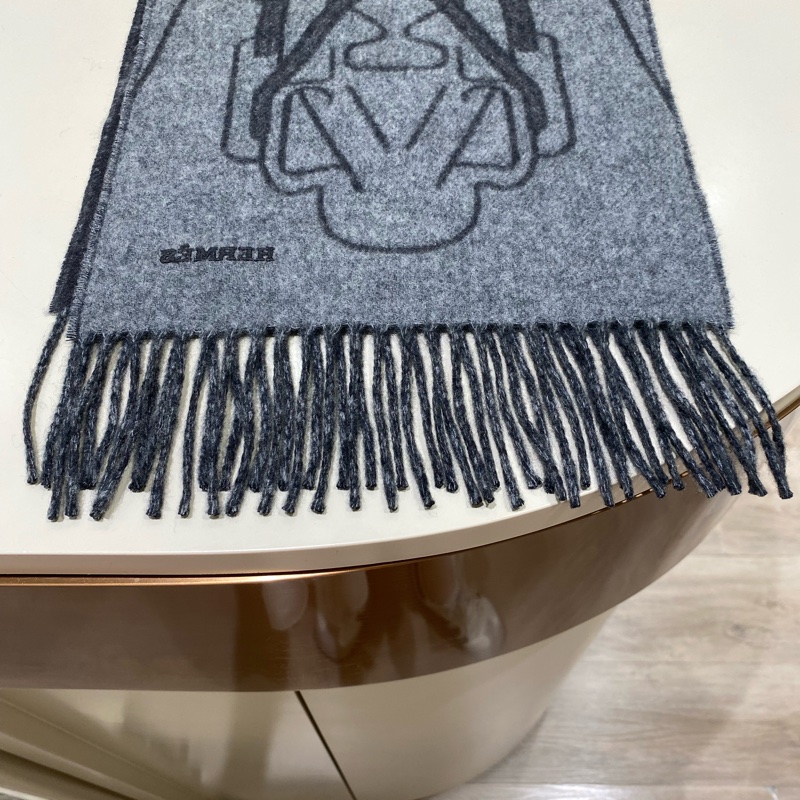 TK1758 HERMES 愛馬仕馬具圖案全羊毛頸巾TETE-A-TETE EQUESTRE SCARF CASHMERE 25CM X 170CM-17
