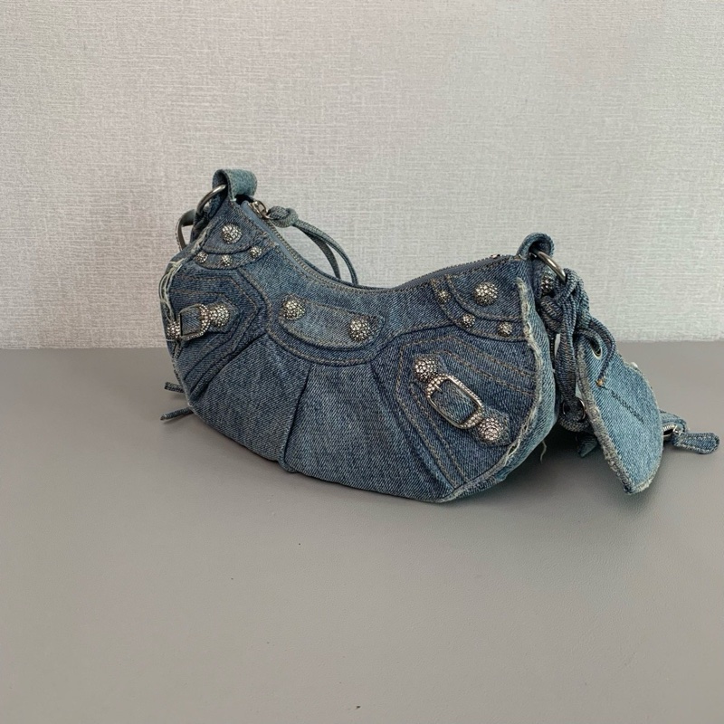 Balenciaga 牛仔機車包-3