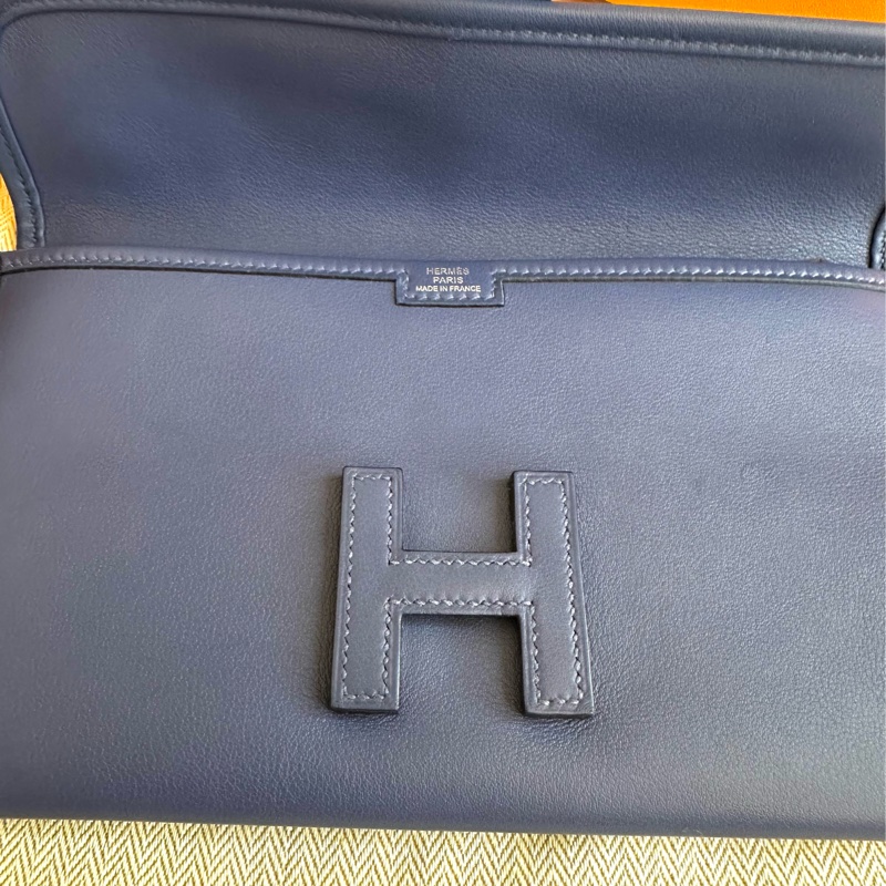 Jige Clutch elan 20cm 手拿包 藍色 附零錢+卡夾層-6