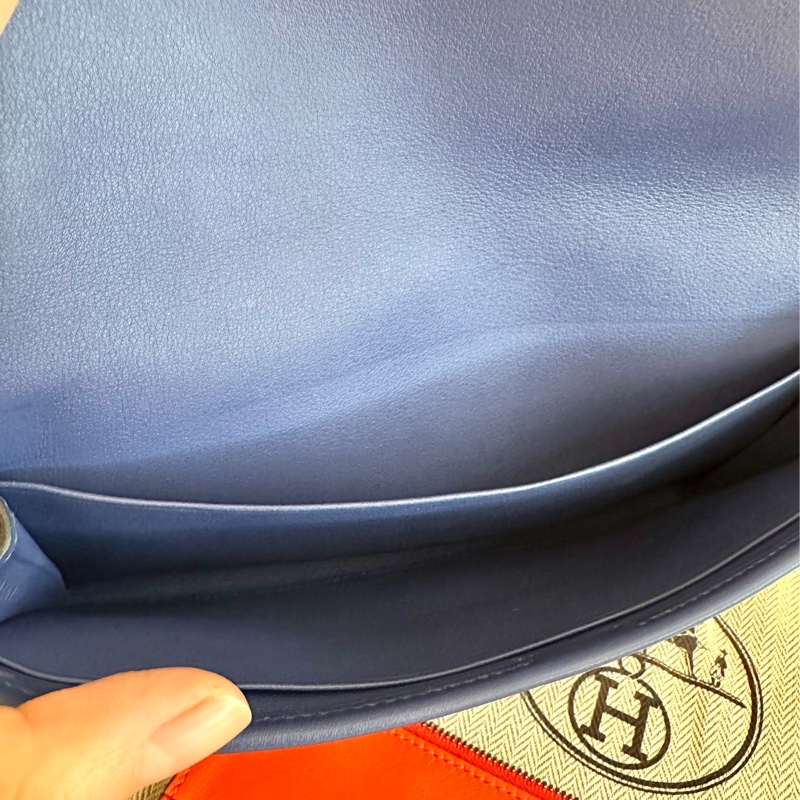 Jige Clutch elan 20cm 手拿包 藍色 附零錢+卡夾層-9