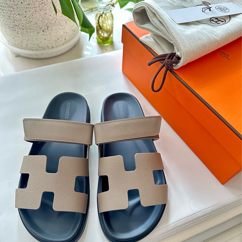 ~~Hermes Chypre 涼鞋/二舊鞋 大象灰~~-2