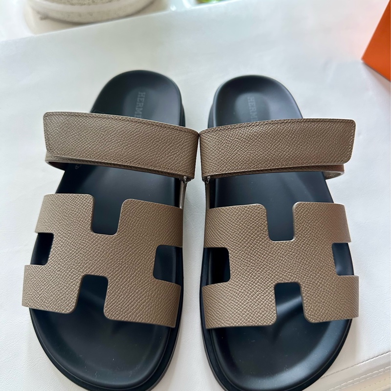 ~~Hermes Chypre 涼鞋/二舊鞋 大象灰~~-3