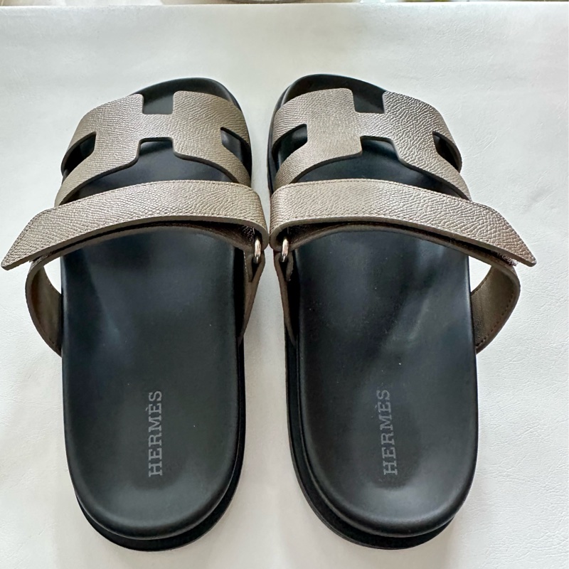 ~~Hermes Chypre 涼鞋/二舊鞋 大象灰~~-4