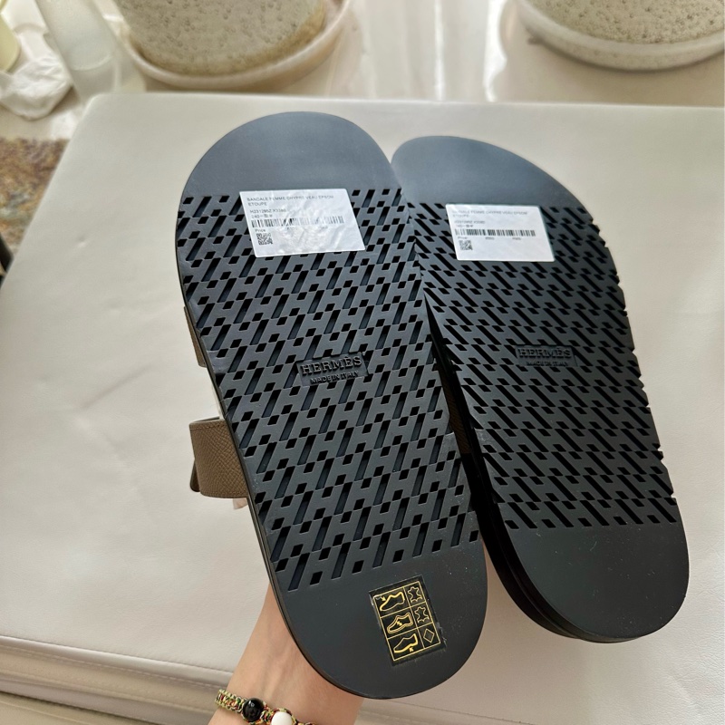 ~~Hermes Chypre 涼鞋/二舊鞋 大象灰~~-5