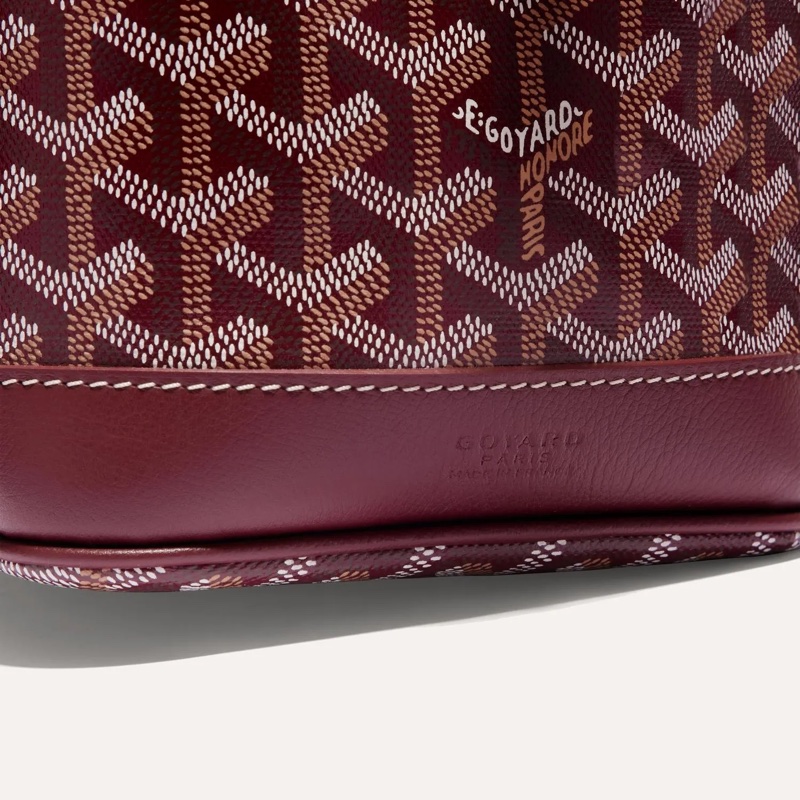 Goyard Petit Flot Bucket Bag 酒紅色抽繩水桶包-4