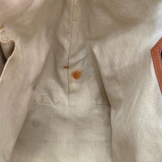 GUCCI古馳 托特包 老花烏木色帆布拼皮手提包-9