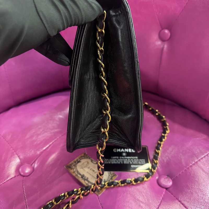 Chanel 平面羊方胖包/王吉娜古董精品-4